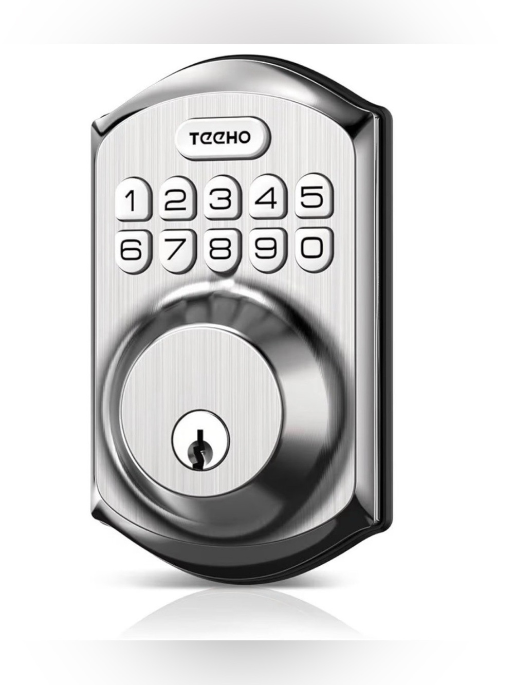 TEEHO TE001 Keyless Entry Deadbolt with Keypad for Front Door, Satin Nickel